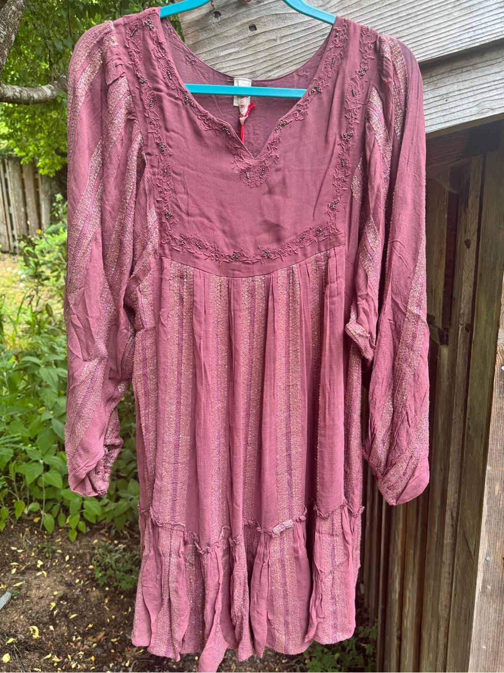NWT Raga Beaded Boho Mini Dress
